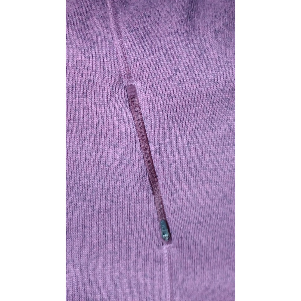 LL Bean Women Brick Red Sz L Fleece lined Zip up Jacket Outdoors Hiking Classic - Picture 8 of 11